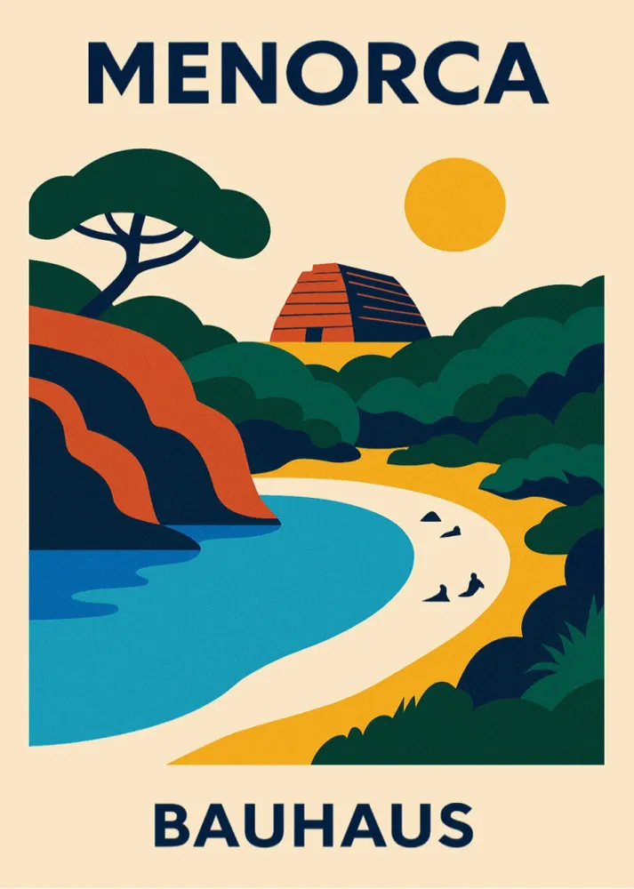 Menorca Poster Bauhaus Fine Artic