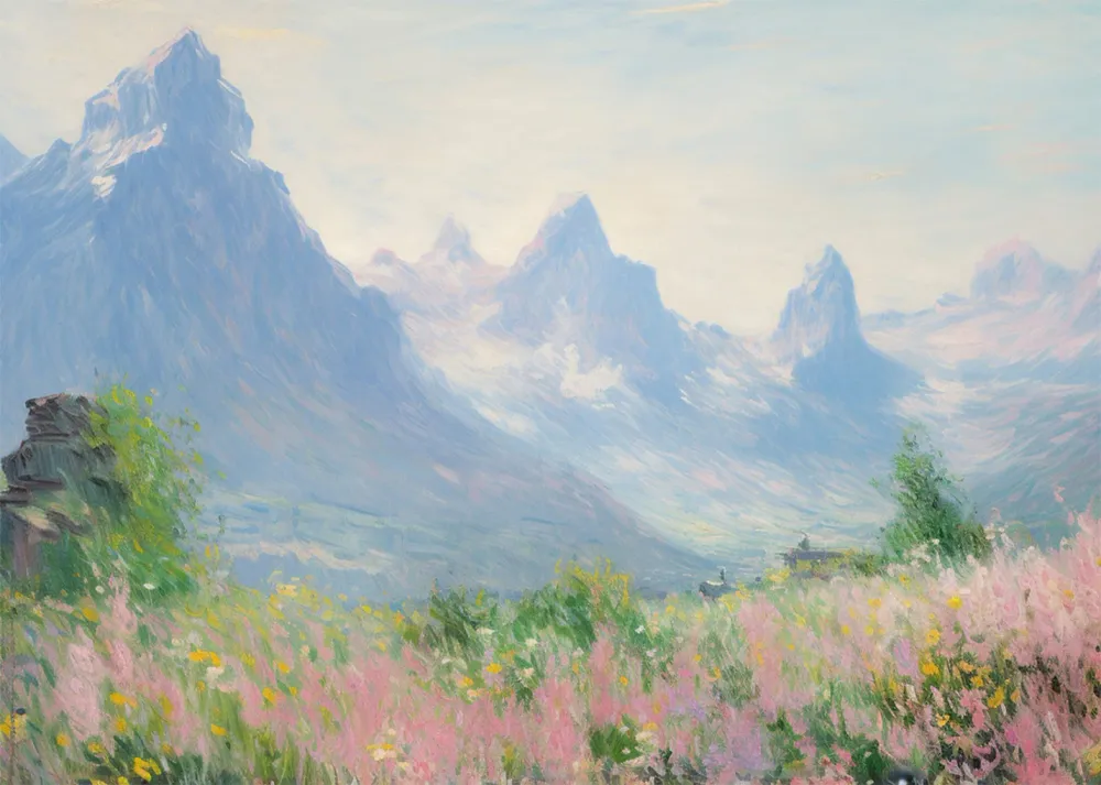 Monet mountain Fine Artic