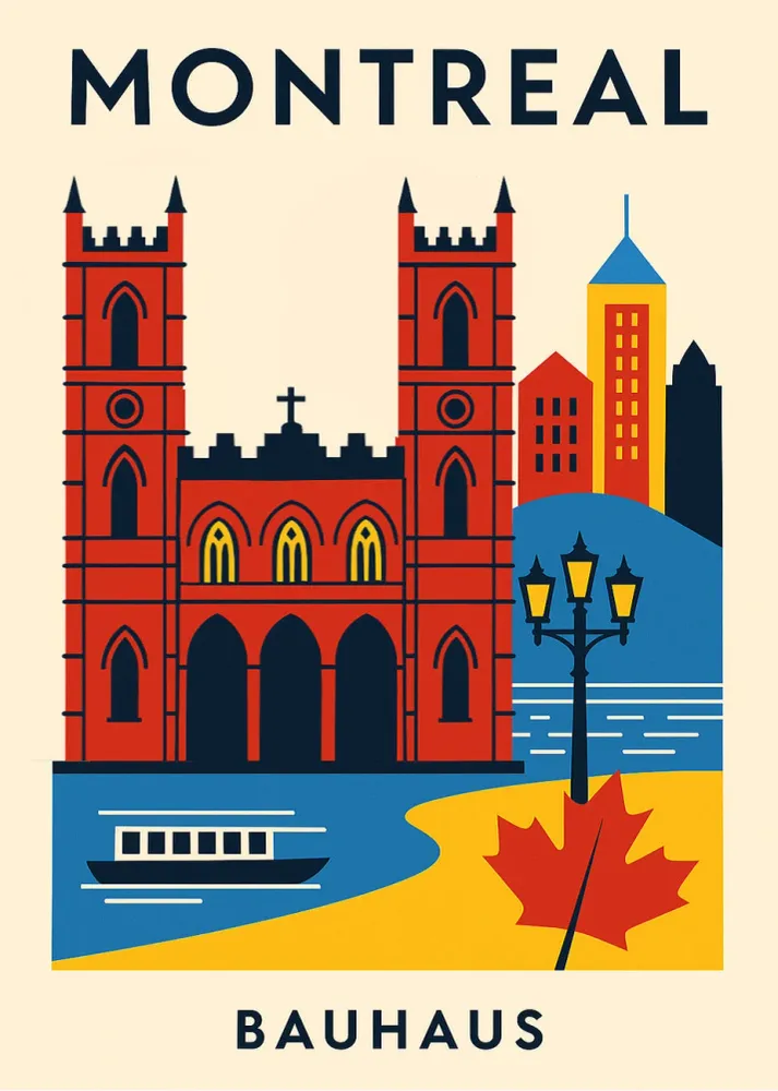 Montreal Poster Bauhaus Fine Artic