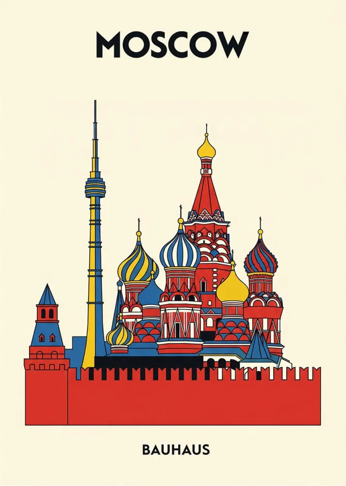 Moscow Poster Bauhaus Fine Artic