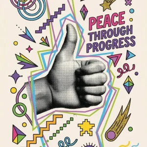 Peace throught progress Fine Artic
