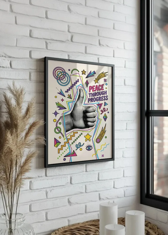 Peace throught progress Fine Artic