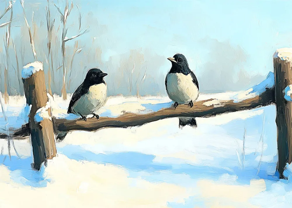 Pájaros de invierno Fine Artic