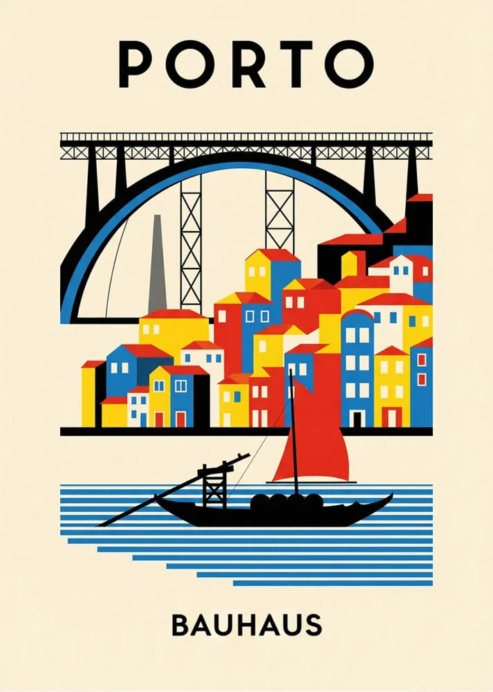 Porto Poster Bauhaus Fine Artic