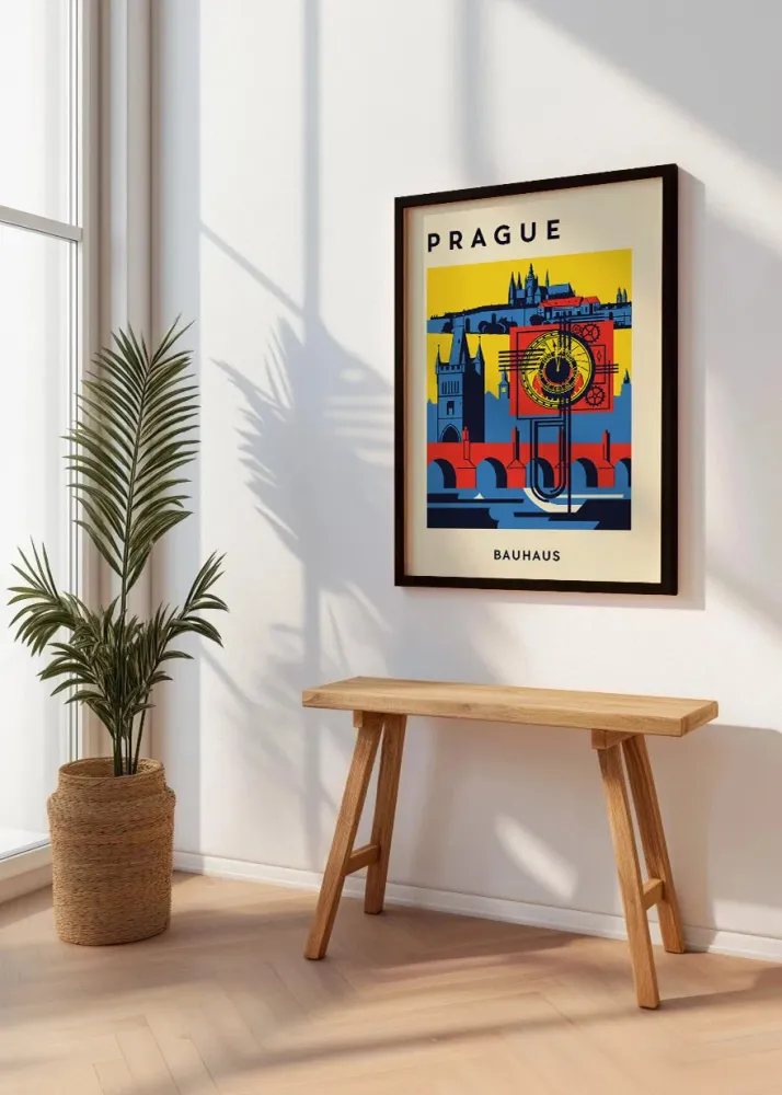 Prague Poster Bauhaus Fine Artic