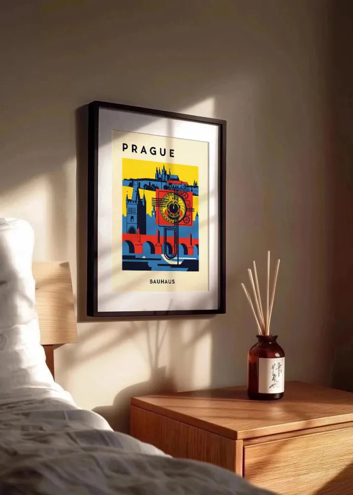 Prague Poster Bauhaus Fine Artic
