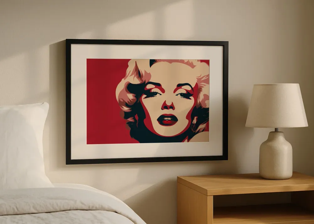 Red Marilyn Monroe Fine Artic