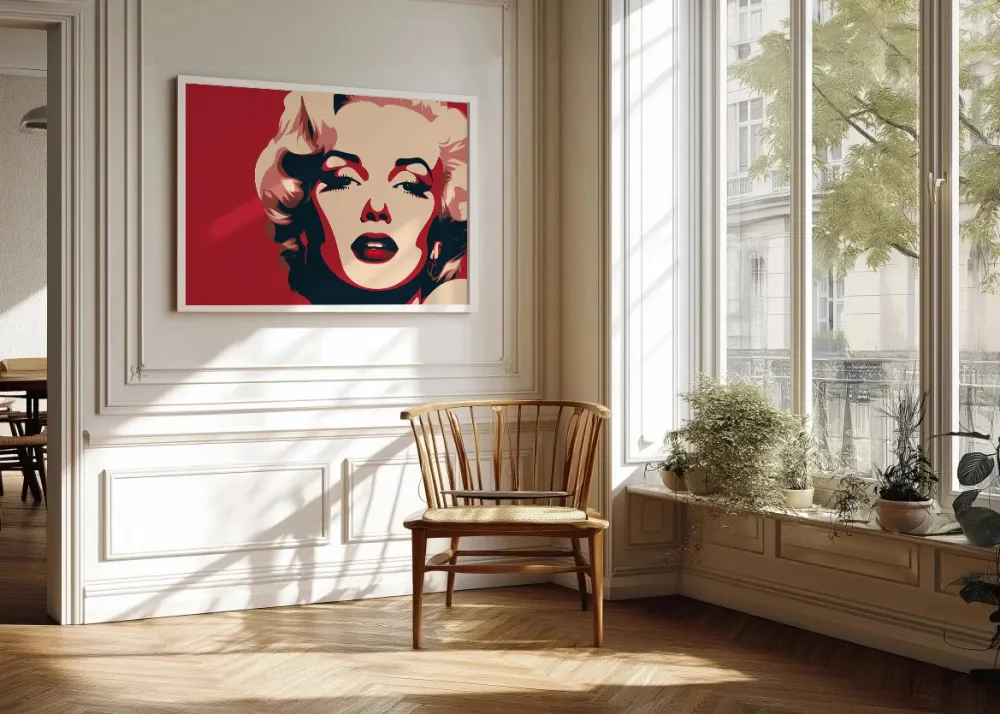 Red Marilyn Monroe Fine Artic