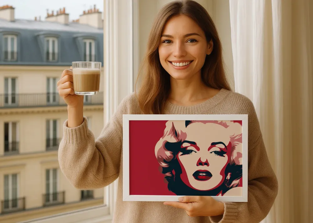 Red Marilyn Monroe Fine Artic
