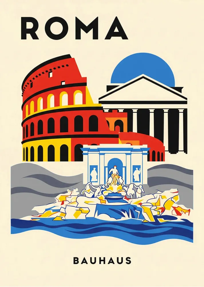 Roma Poster Bauhaus Fine Artic