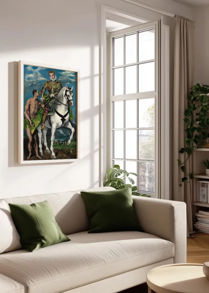 San Martín y el mendigo (El Greco) Fine Artic