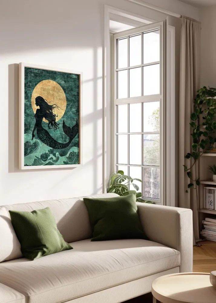 Sirena frente la luna Fine Artic
