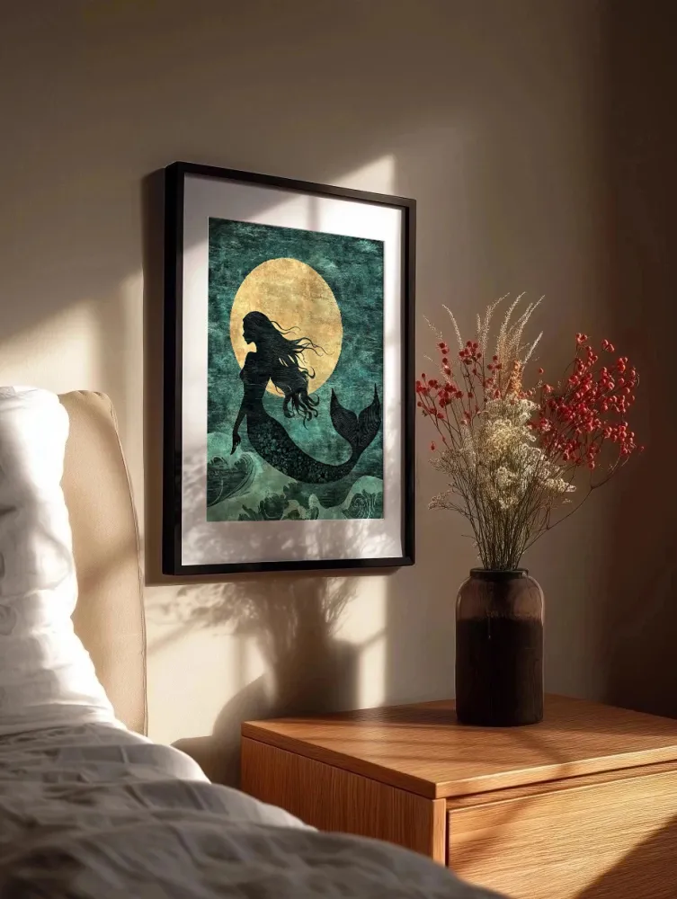 Sirena frente la luna Fine Artic