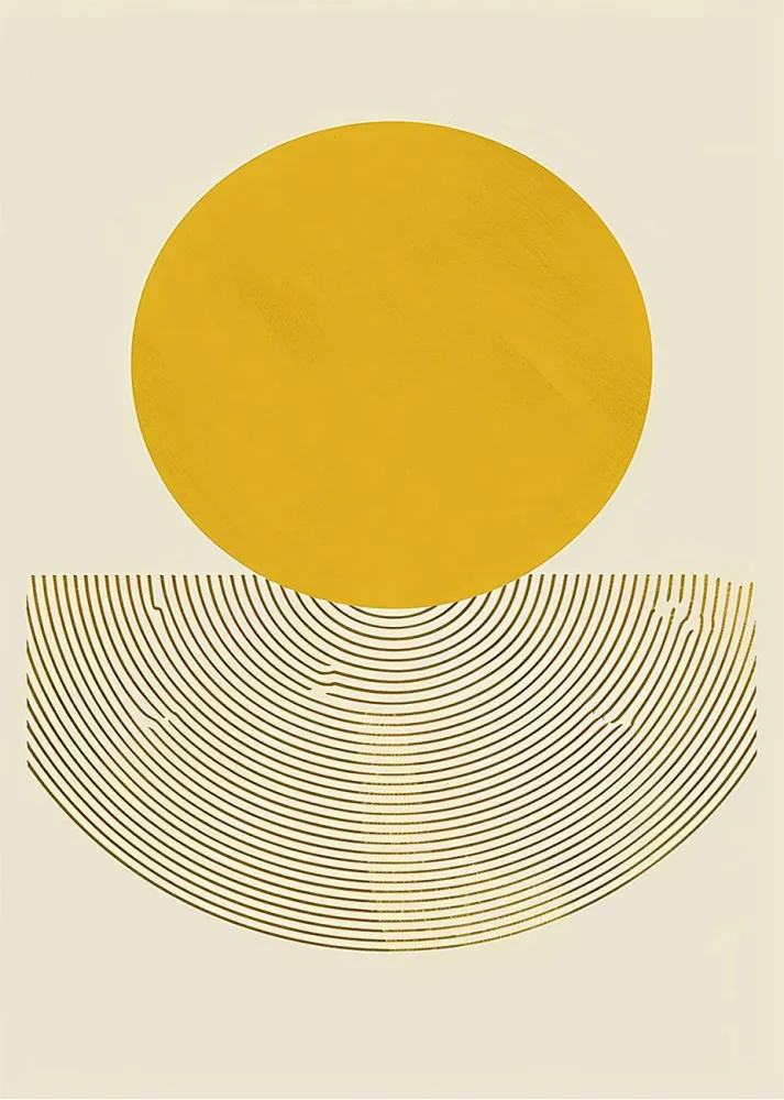 Sol naciente minimalista Fine Artic