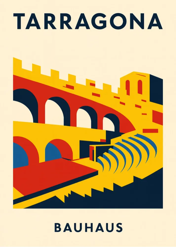Tarragona Poster Bauhaus Fine Artic
