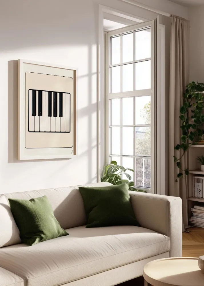 Teclas de piano Fine Artic