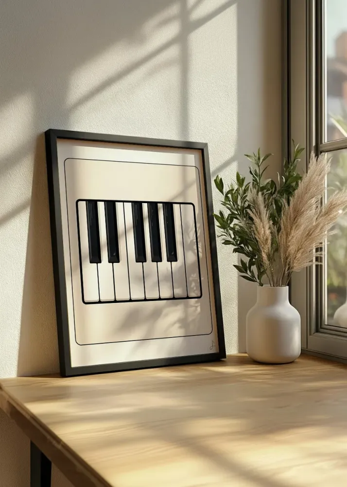Teclas de piano Fine Artic