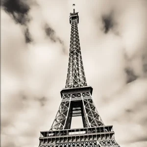 Torre Eiffel blanco y negro Fine Artic