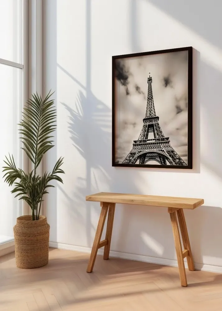Torre Eiffel blanco y negro Fine Artic