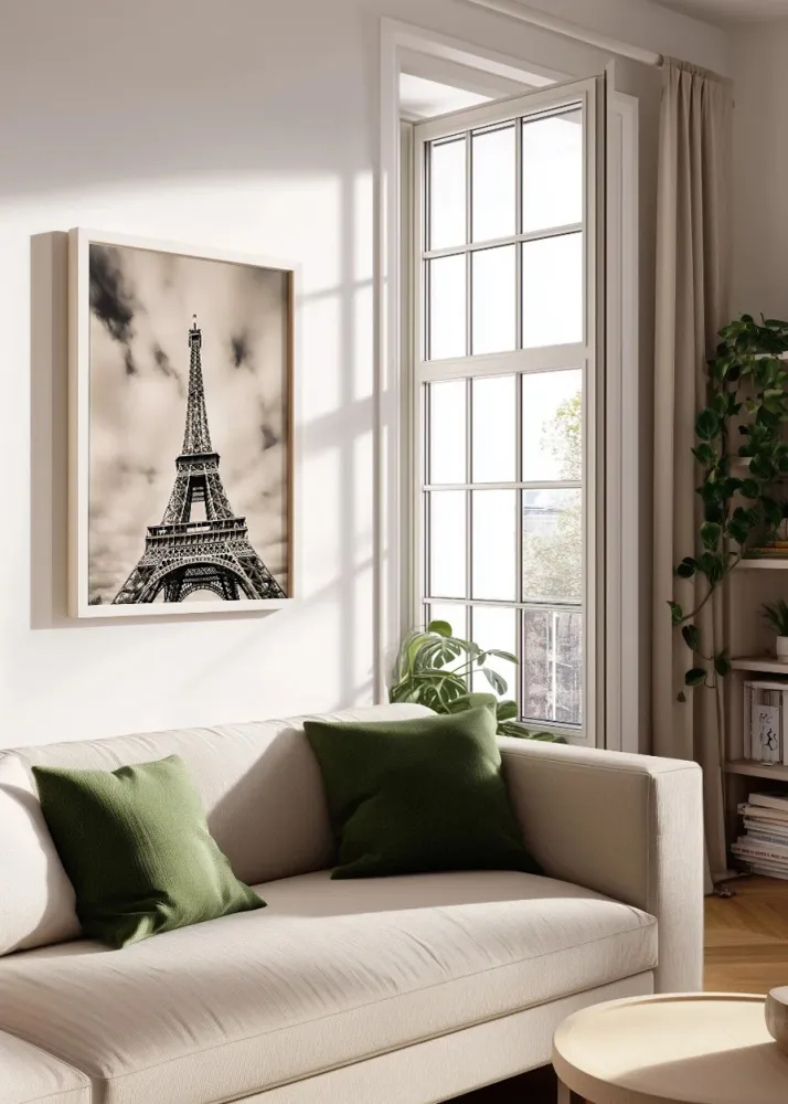 Torre Eiffel blanco y negro Fine Artic