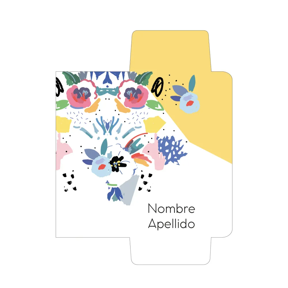 Flores fondo amarillo