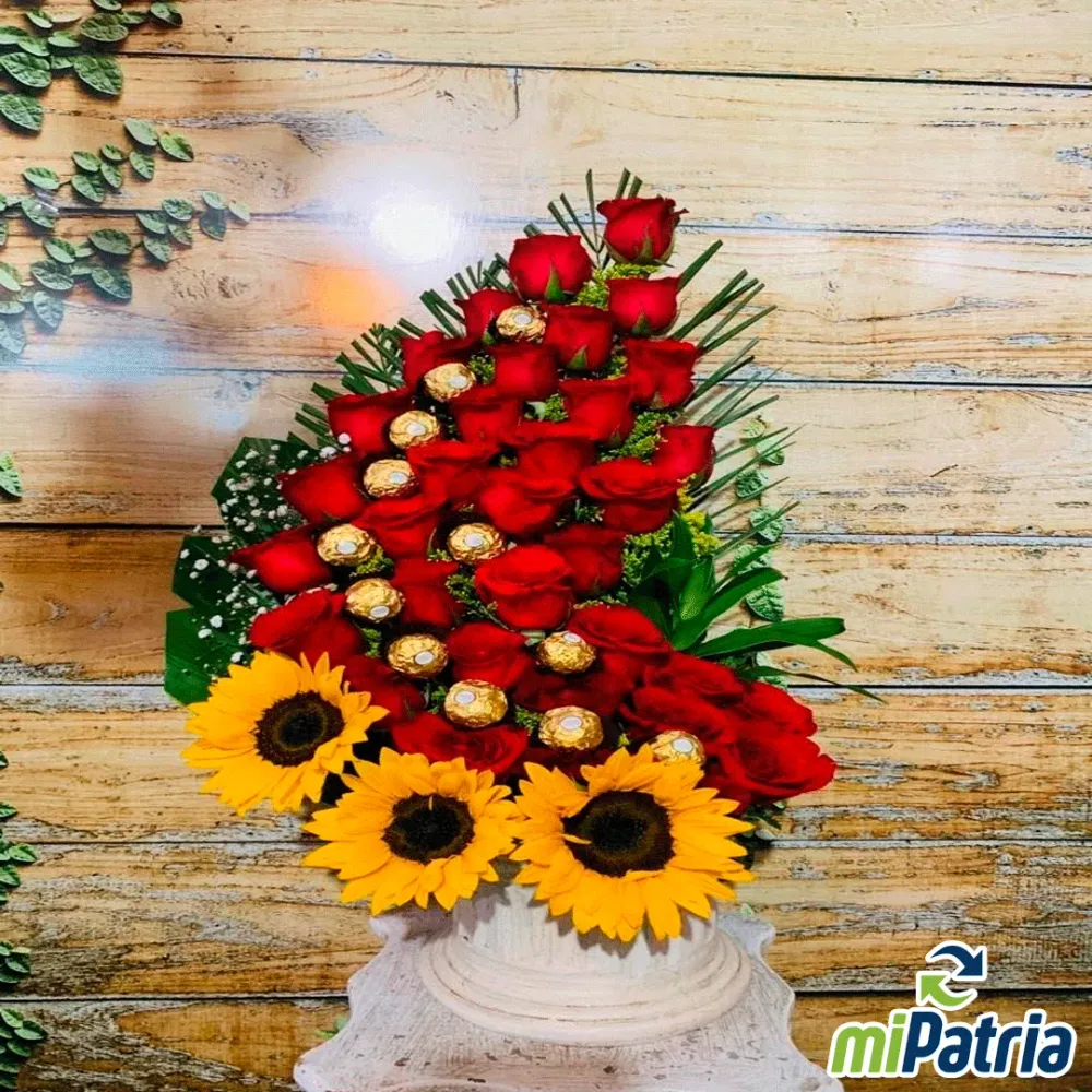 Arreglo en base de barro Floristeria Globo