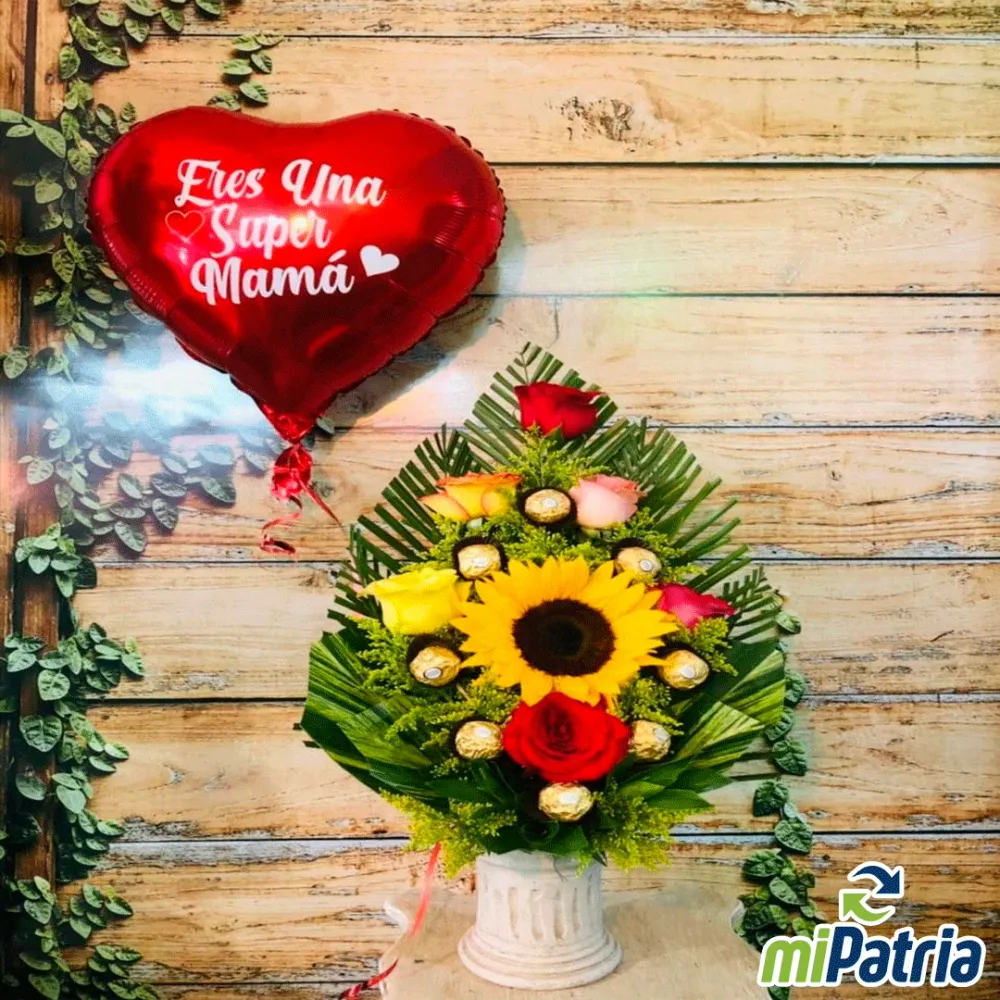 Arreglo en base de barro Floristeria Globo