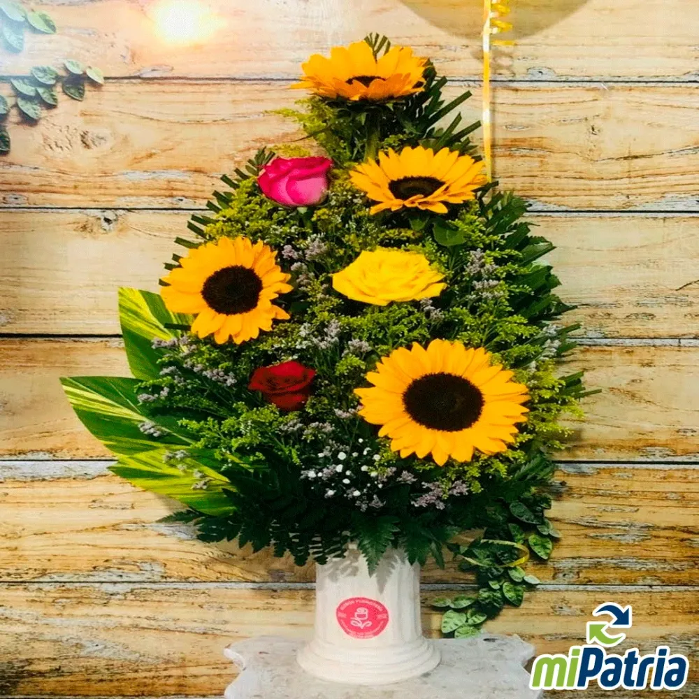 Arreglo en base de barro Floristeria Globo