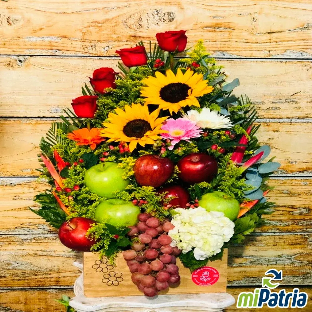 Arreglo Frutal Madera Floristeria Globo