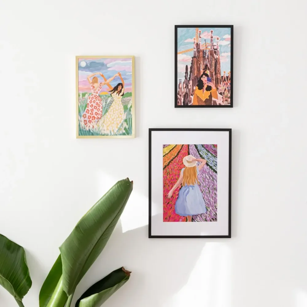 A4 Marco Negro Frames