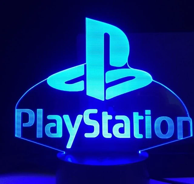 Playstation Lámpara LED efecto 3D de decoración. Galaxlux Official Store