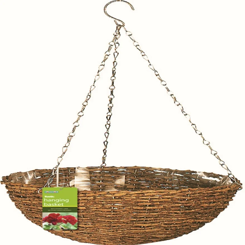 CESTA COLGANTE MARRÓN 14"D Gardman