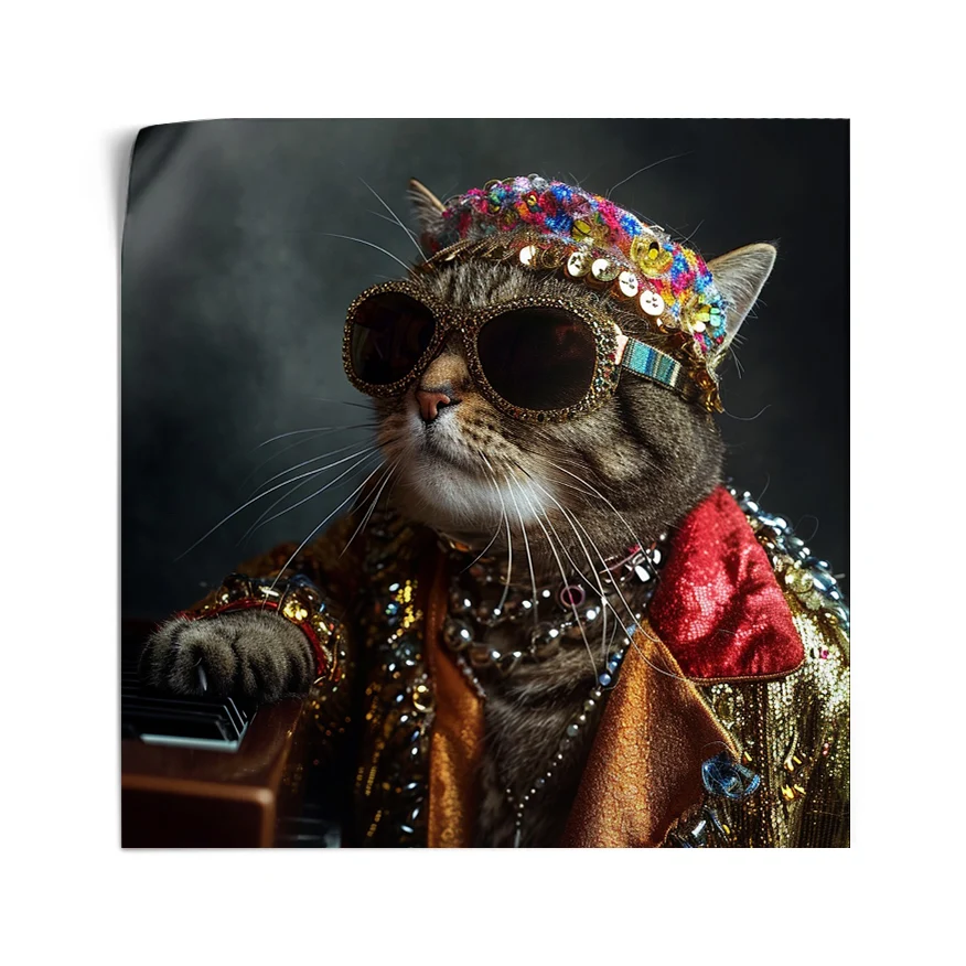 Gato Rocker Poster