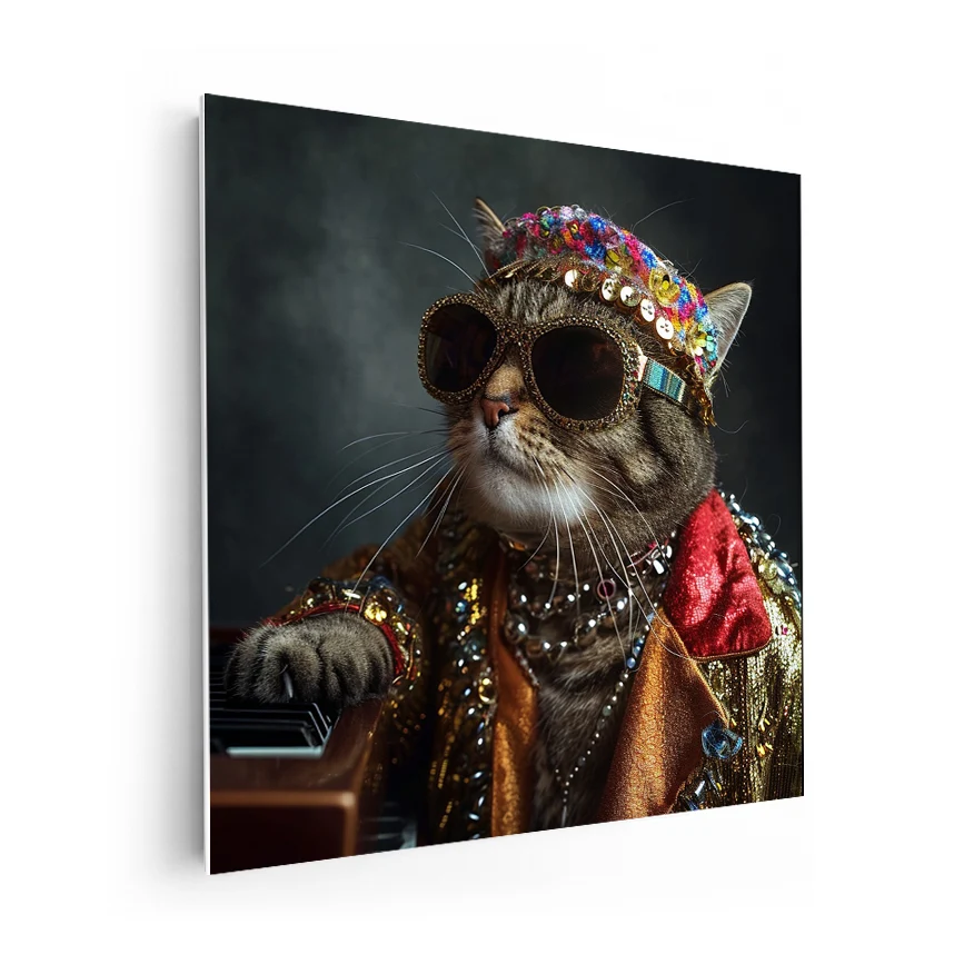 Gato Rocker Poster