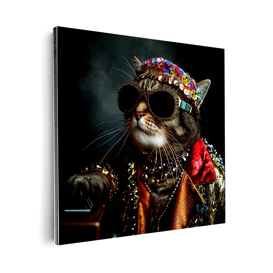 Gato Rocker Poster