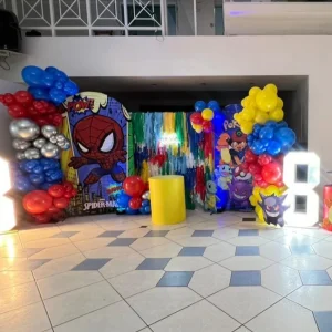 Backdrop Doble + Número led Gift Box Inc