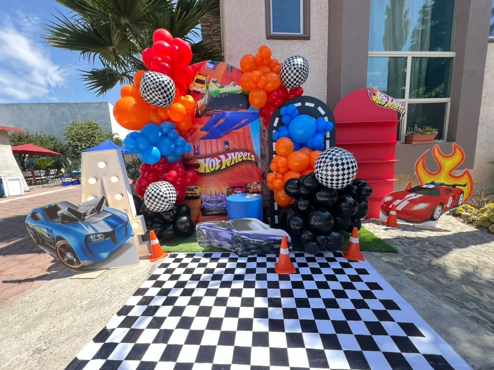 Backdrop Hot Wheels Gift Box Inc