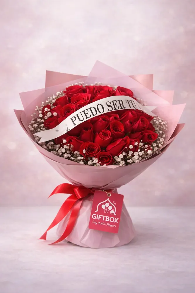 Puedo ser tu… 24 Rosas GiftBox Tijuana Eventos