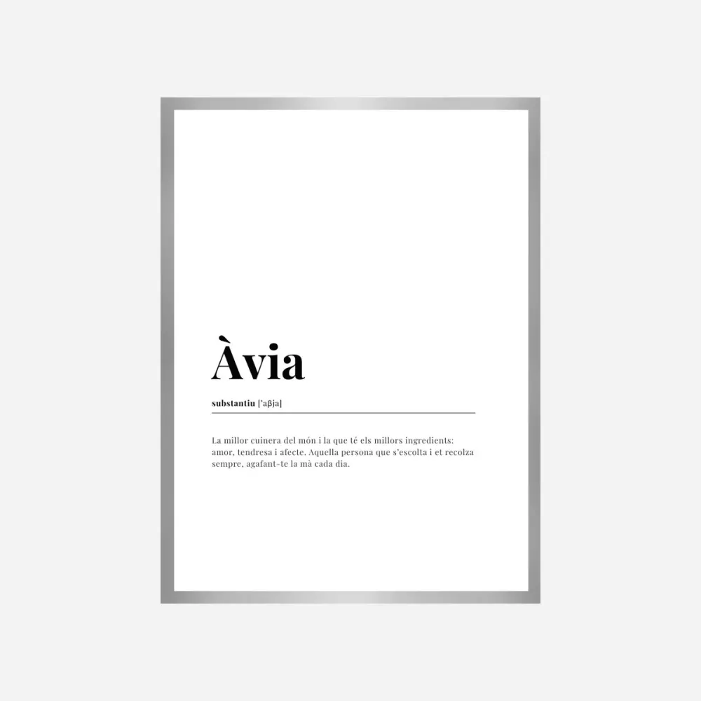 Definición Àvia Lámina Good Words