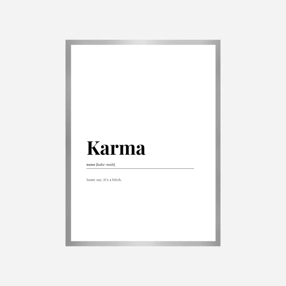 Karma Dictionary Art Print Good Words
