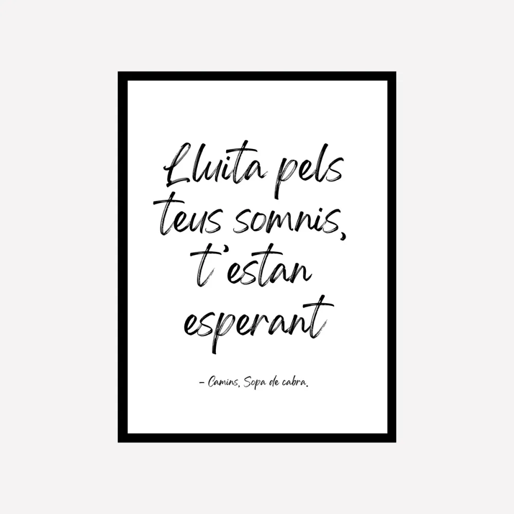 T'estan Esperant Quote Art Print Good Words