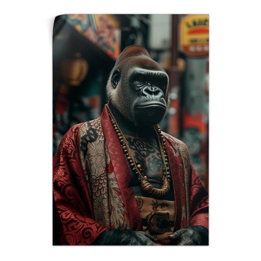 Gorila Oriental Poster