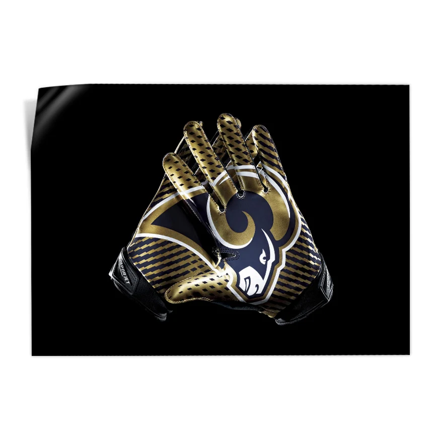 Guantes Los Ángeles Rams Poster
