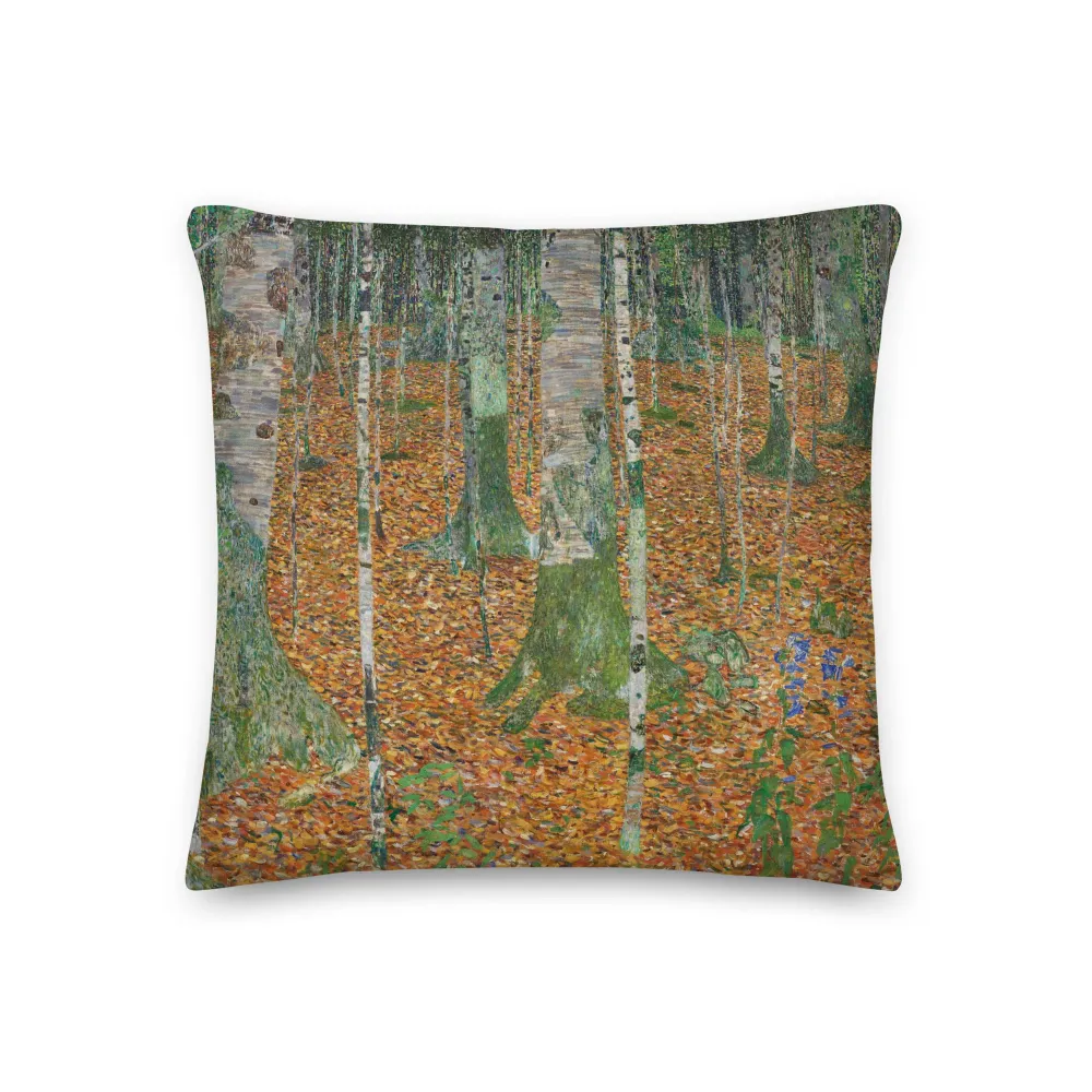 Almohada premium - Gustav Klimt, Bosque de abedules