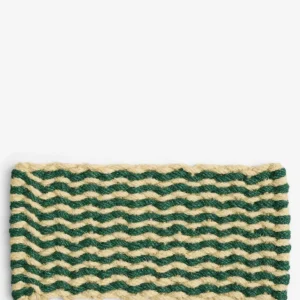 coco door mat stripe wave HAY