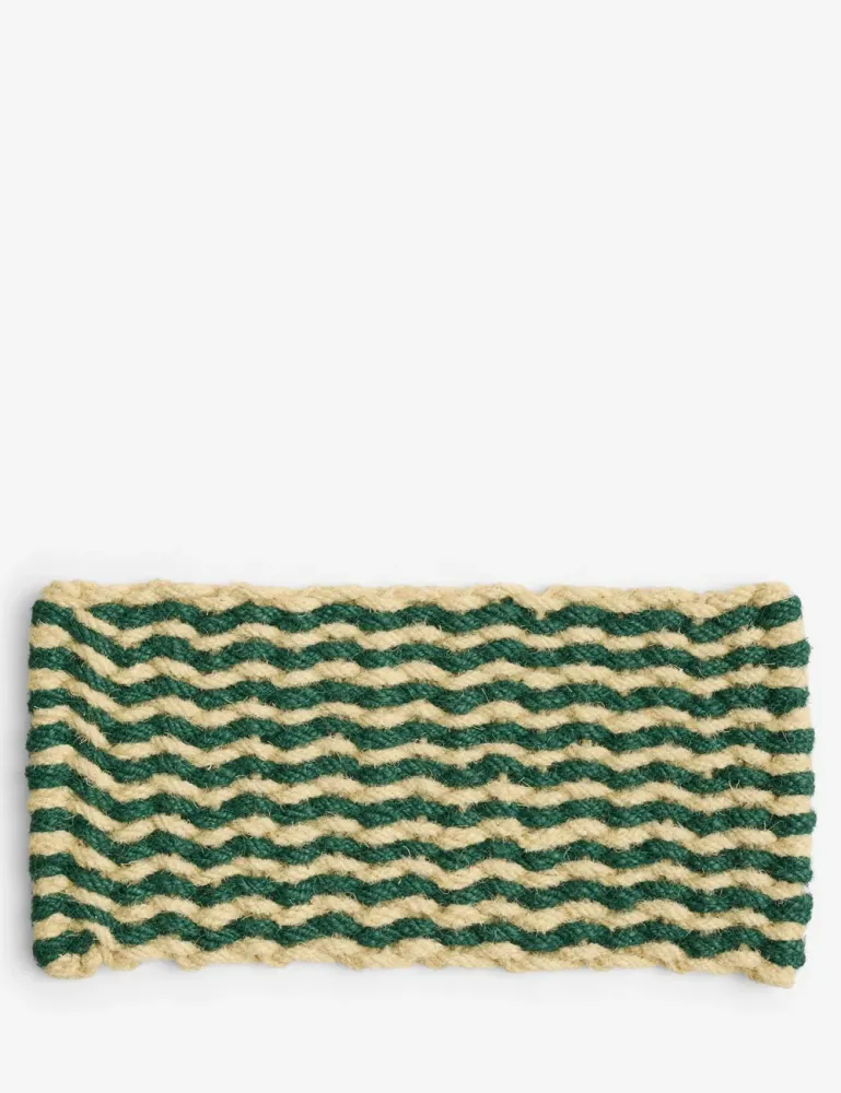 coco door mat stripe wave HAY