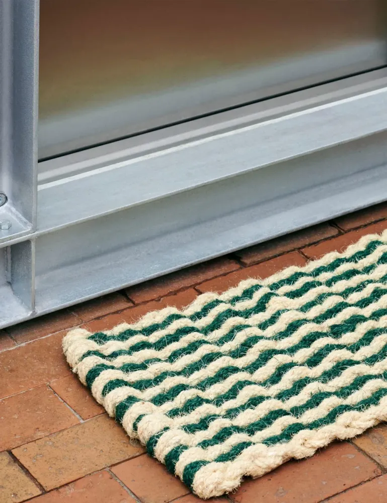 coco door mat stripe wave HAY