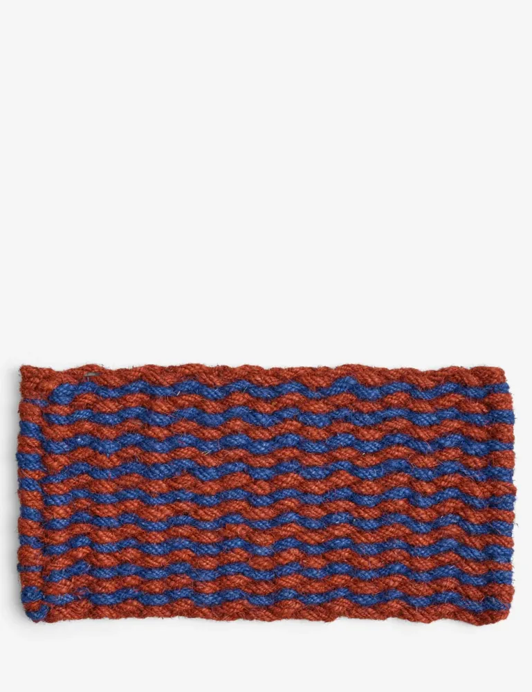 coco door mat stripe wave HAY