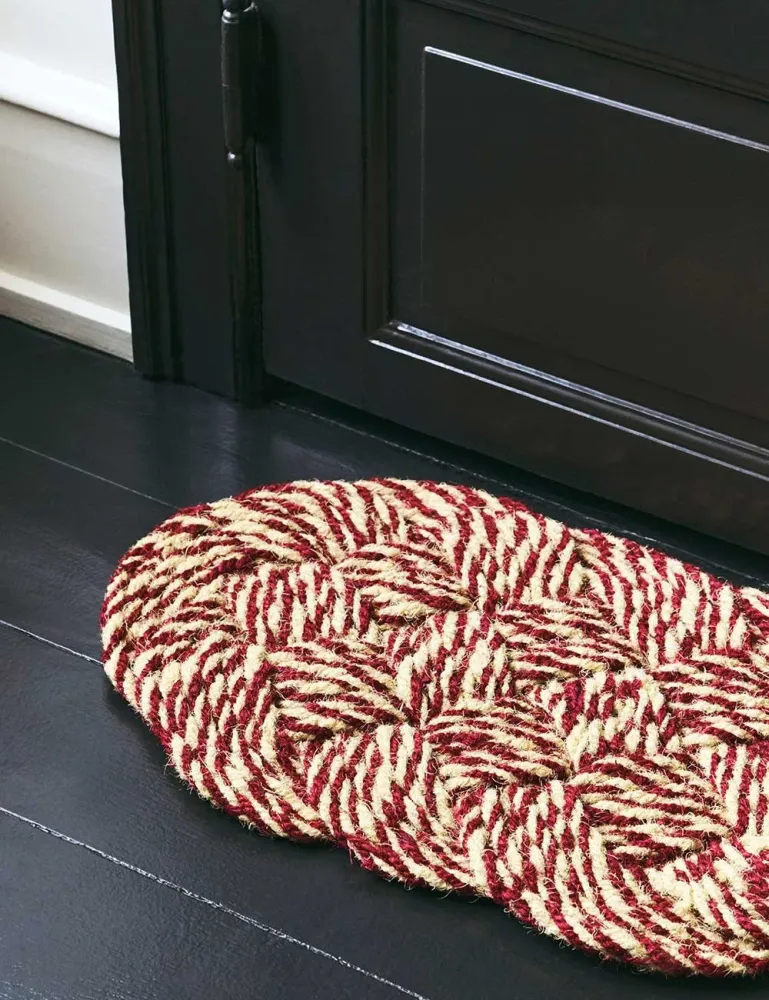 coco door mat swirl HAY