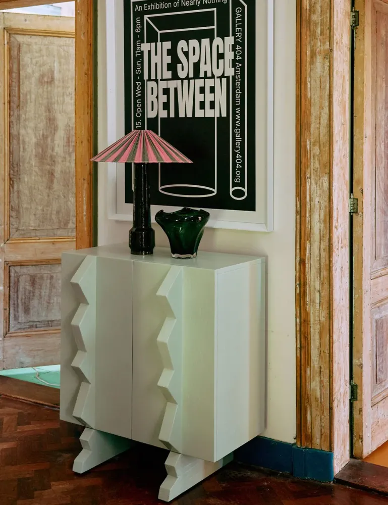 Jarrón mid folded emerald HKLIVING